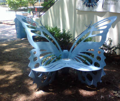 Eve Carson Memorial Butterfly Bench, University of North Carolina - Chapel Hill